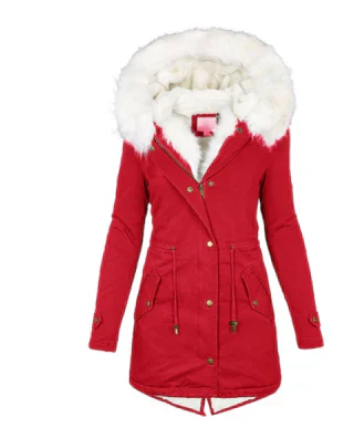 Levoire | Parka D'Hiver Pour Femmes Rouge