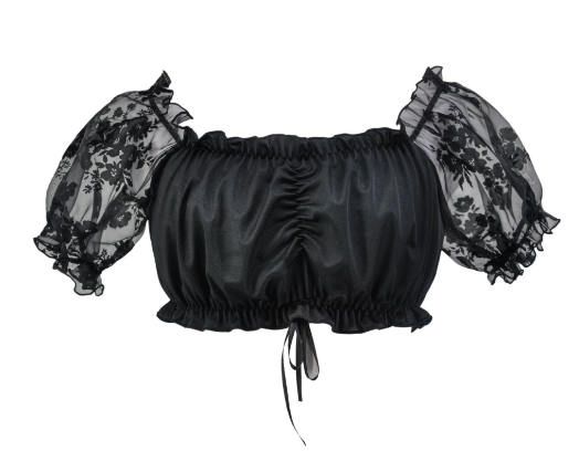 Levoire | Élégante Dirndlbluse Pour Femmes Noir 3