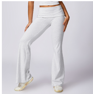 Levoire | Pantalon De Yoga Pour Femmes Confortable Avec Taille Basse Blanc