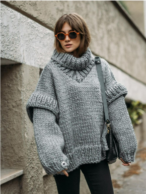 Levoire | Très Grand Pull Gris