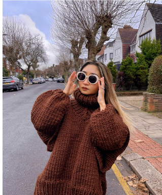 Levoire | Pull En Tricot Surdimensionné Confortable Pour Femmes Braun