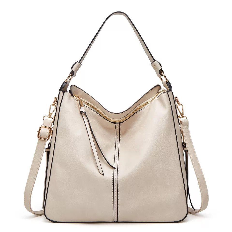 Levoire | Sac En Cuir Avec Grande Capacité Et Poches Latérales Blanc