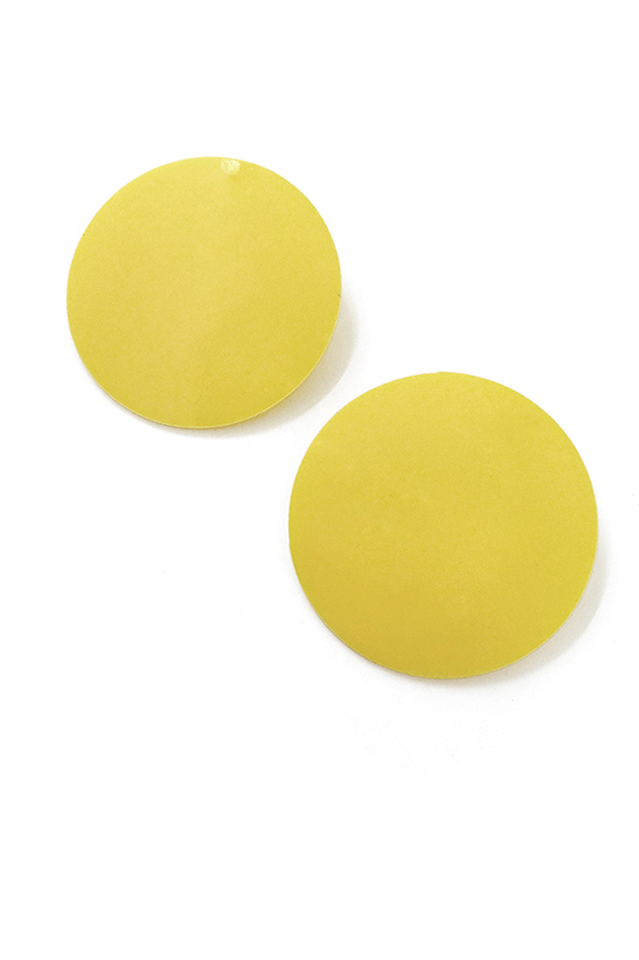 Levoire | Bague En Acrylique Coloré Boucles D'Oreilles Jaune