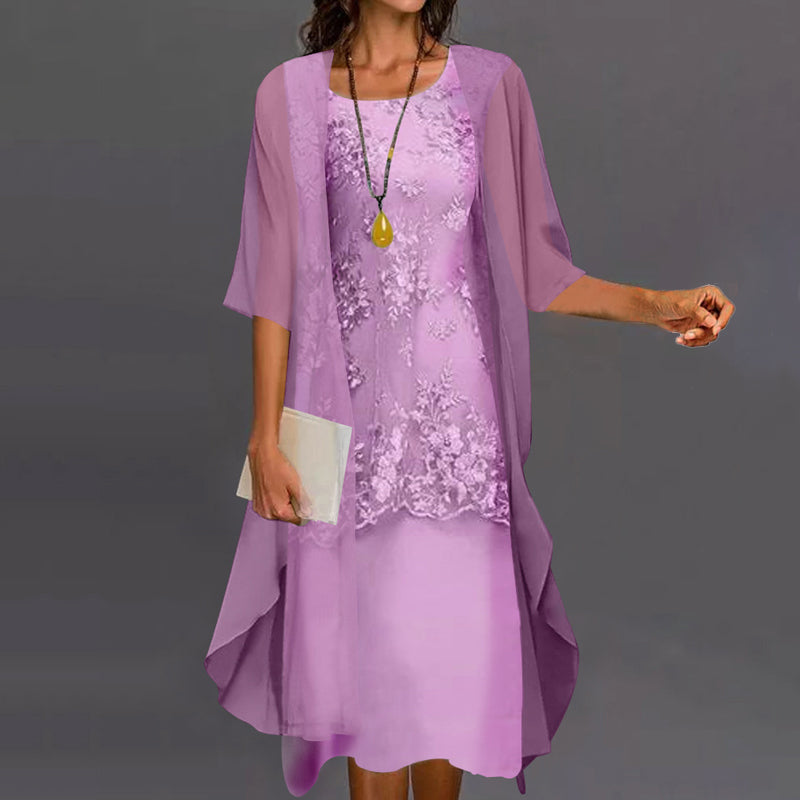 Levoire | Robe En Chiffon À Deux Pièces Lilas