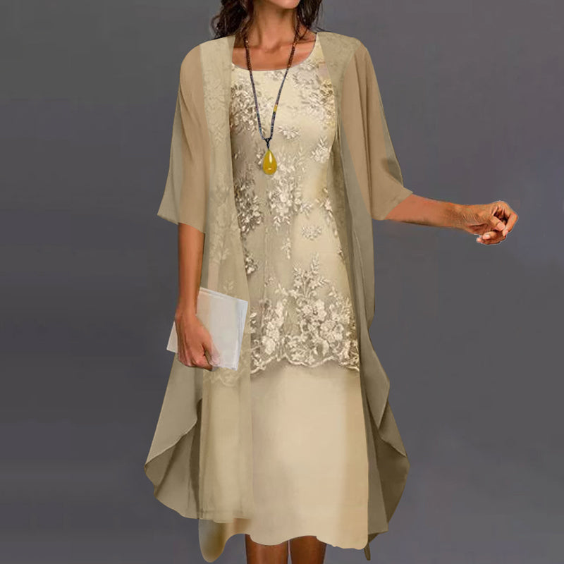 Levoire | Robe En Chiffon À Deux Pièces Jaune