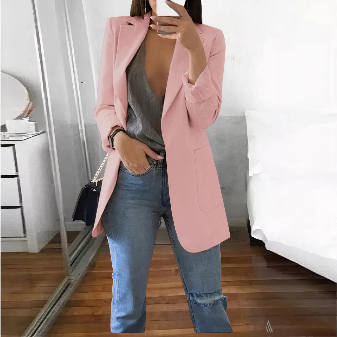 Levoire | Manteau Élégant Pour Femme | Long Rose