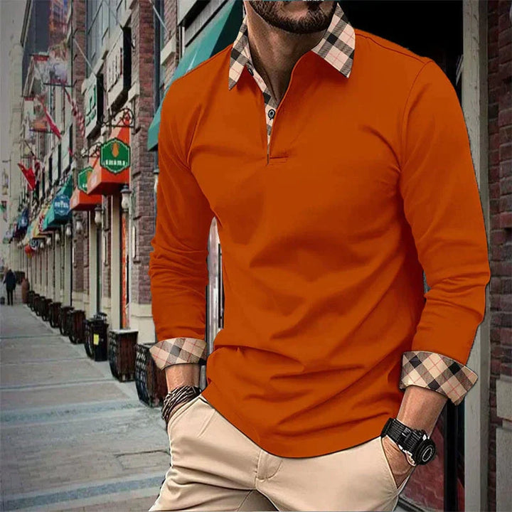 Levoire | Poloshirt À Manches Longues Elegant Polo Pour Hommes