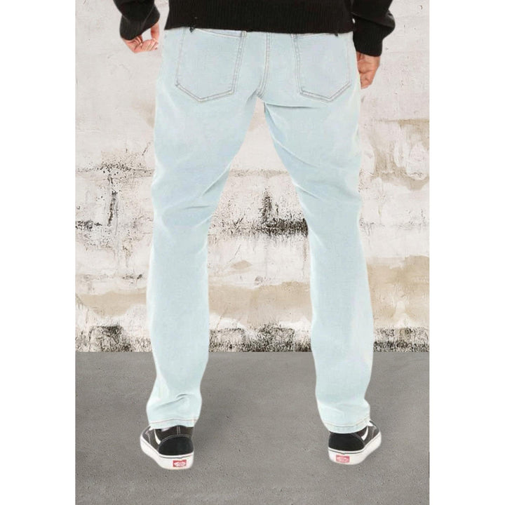 Levoire | Jean Patchwork Palmiers Bleus En Denim