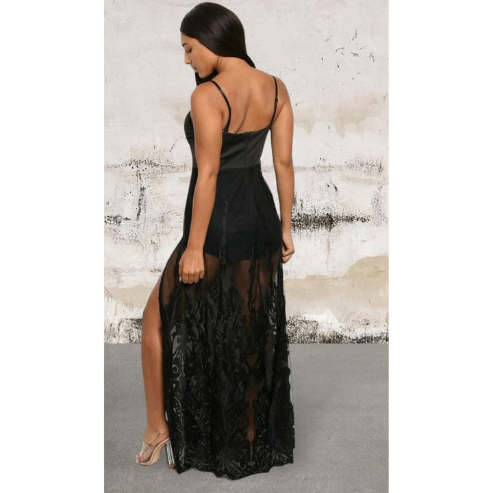 Levoire | Robe Maxi Sans Manches En Dentelle