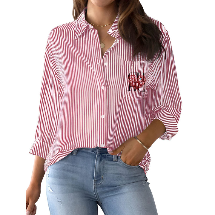 Levoire | Chemise Rayée À Manches Longues Rosa