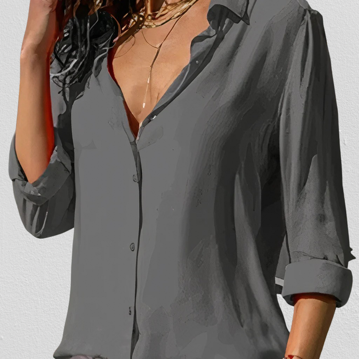 Levoire | Hento Chemisier En Chiffon Gris