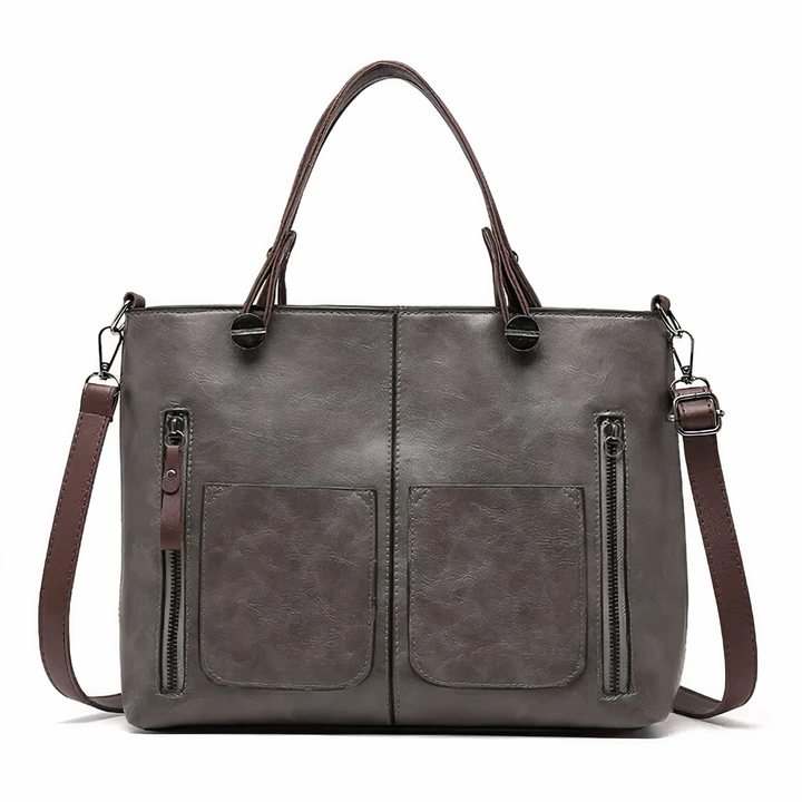 Levoire | Sac À Épaule De Style Vintage Gris