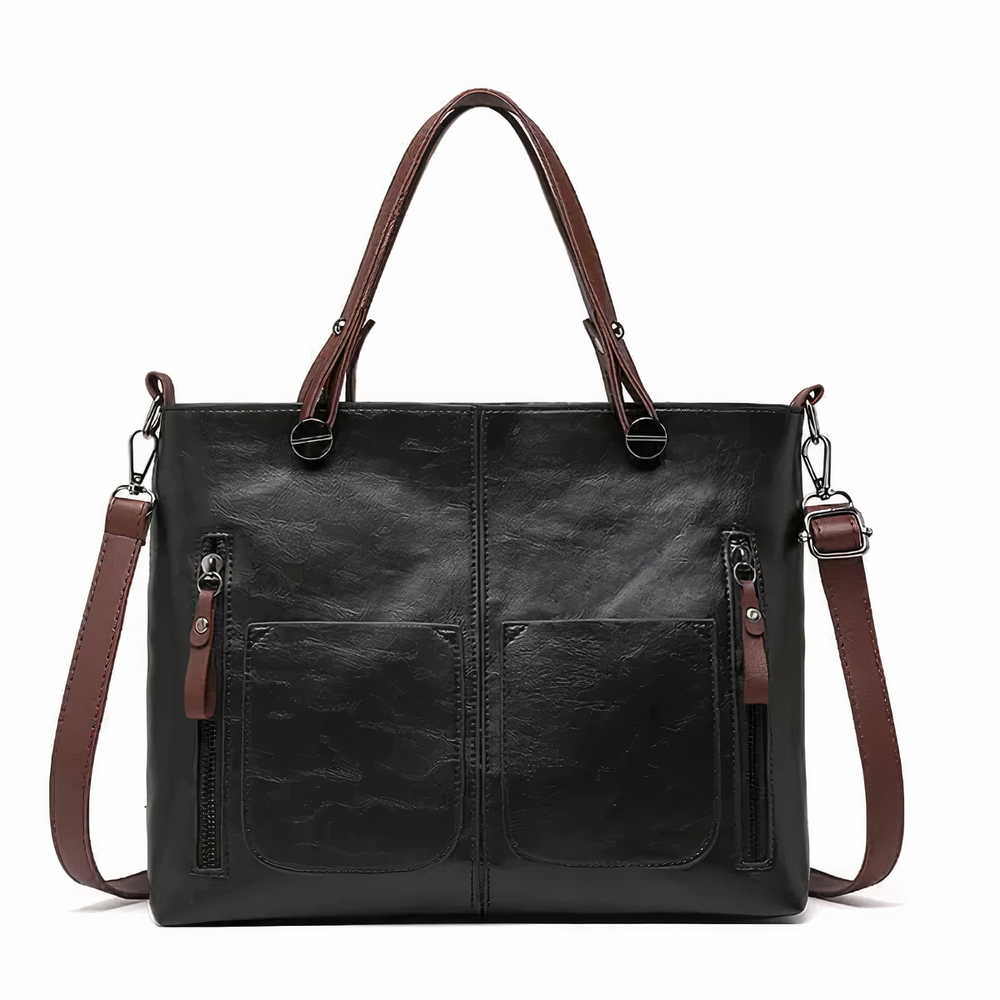 Levoire | Sac À Épaule De Style Vintage Noir