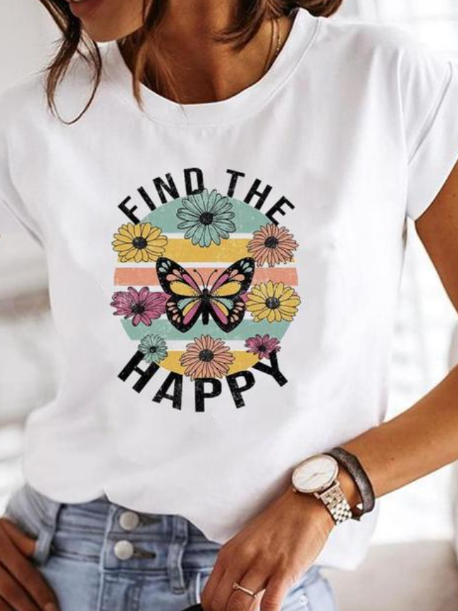 Levoire | T-Shirt Imprimé Trouvez le bonheur