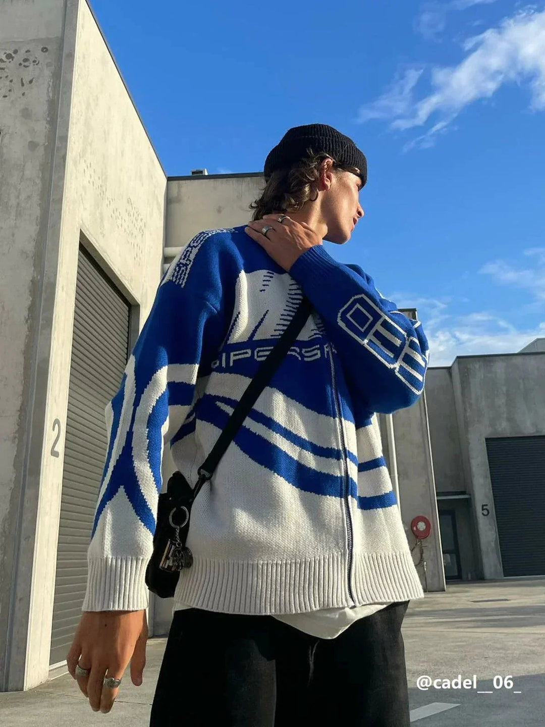 Levoire | Tricot Unisexe Grande Taille Gilet Gilet À Fermeture Éclair