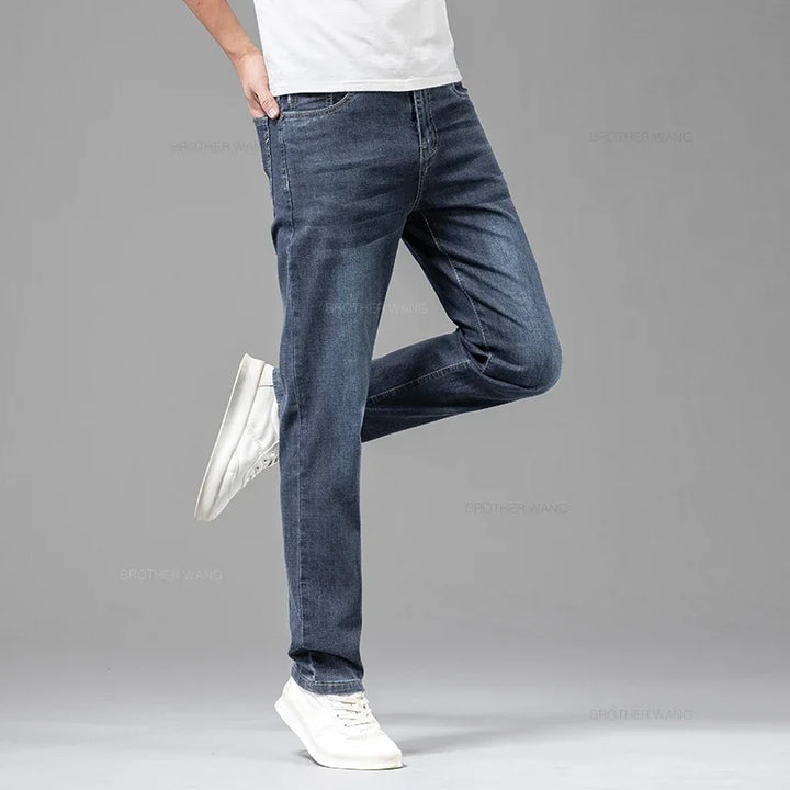 Levoire | Coupe Droite Jean Décontracté Pour Homme Bleu-gris