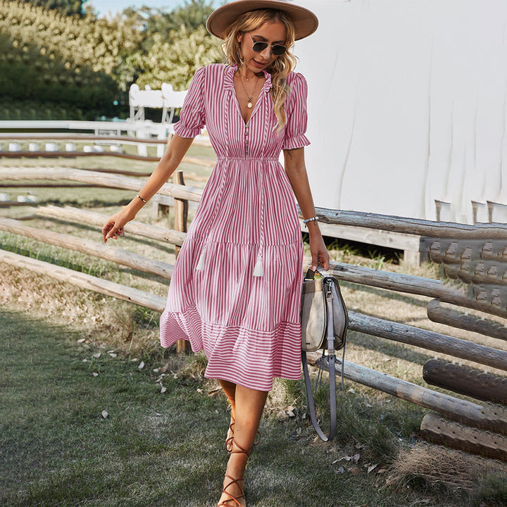 Levoire | Robe d'été rayée Rot