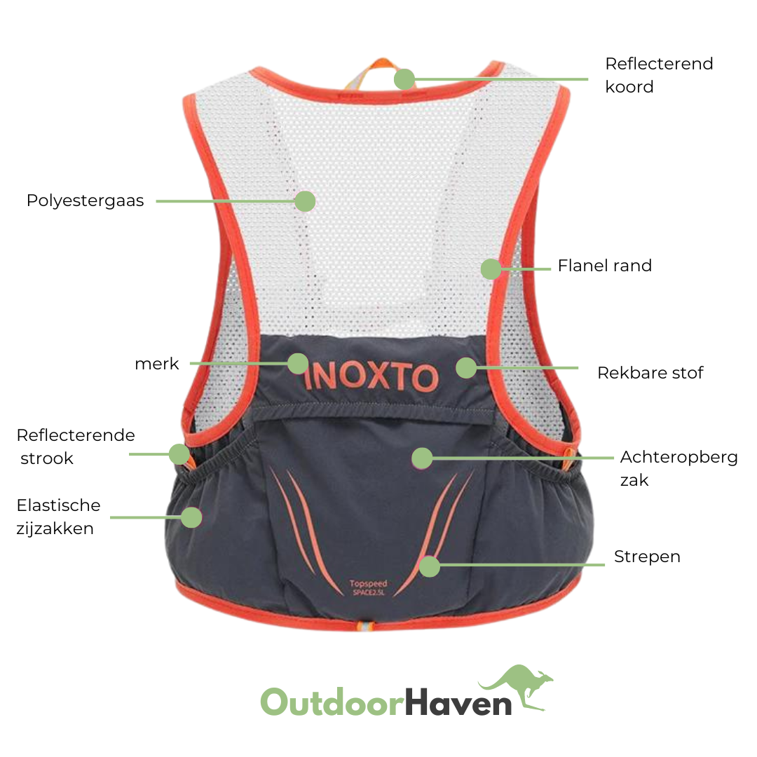 Levoire | Gilet Trailrunning avec 2 Bouteilles Souples Hydratation