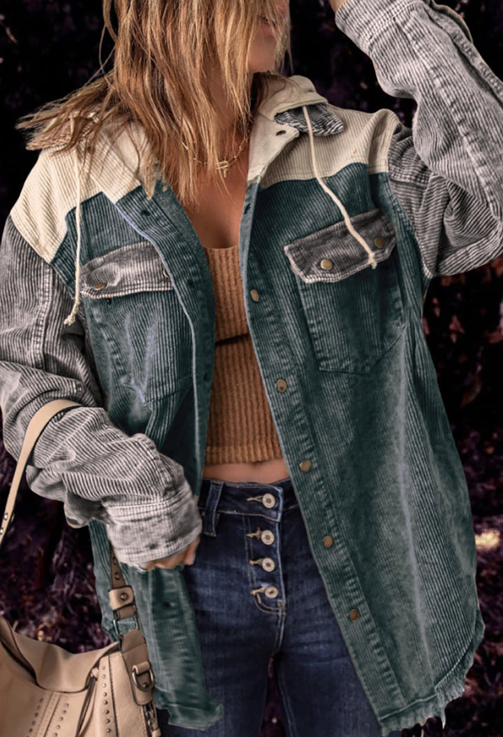 Levoire | Sweatshirt À Manches Longues Avec Cordons Et Boutons Vert foncé
