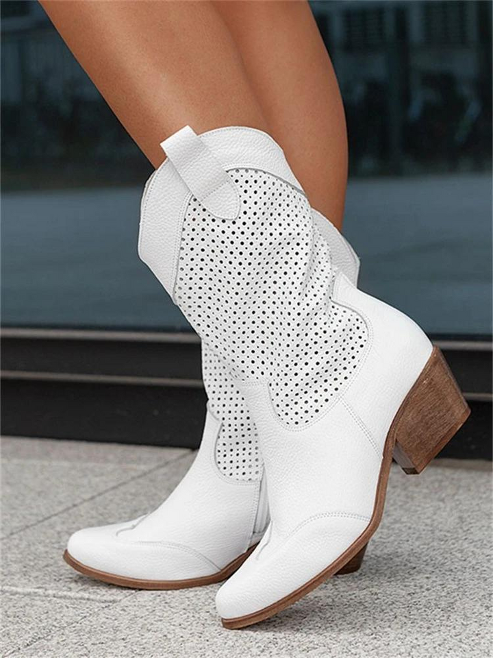Levoire | Bottes De Cowboy Western Perforées Pour Femmes