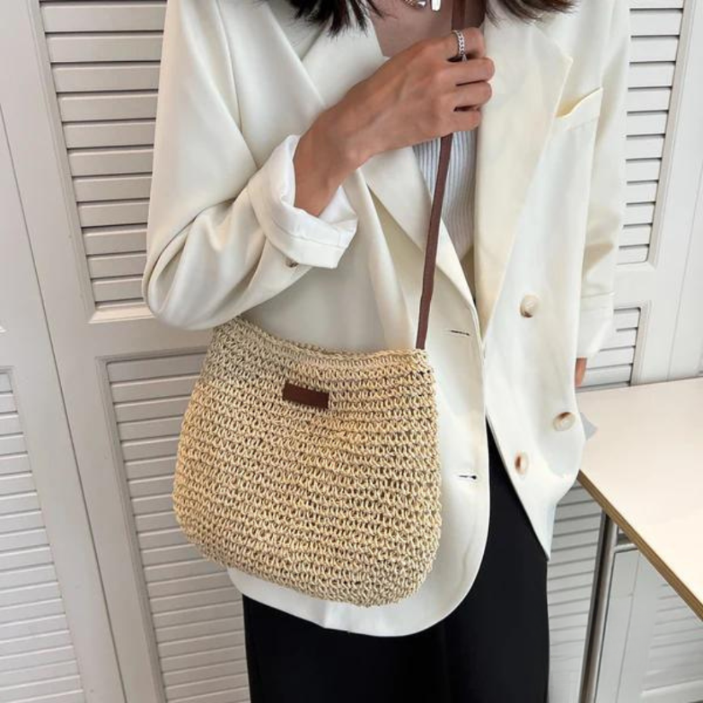 Levoire | Fermeture Éclair Sangle Réglable Sac Bandoulière Sac À Épaule Beige