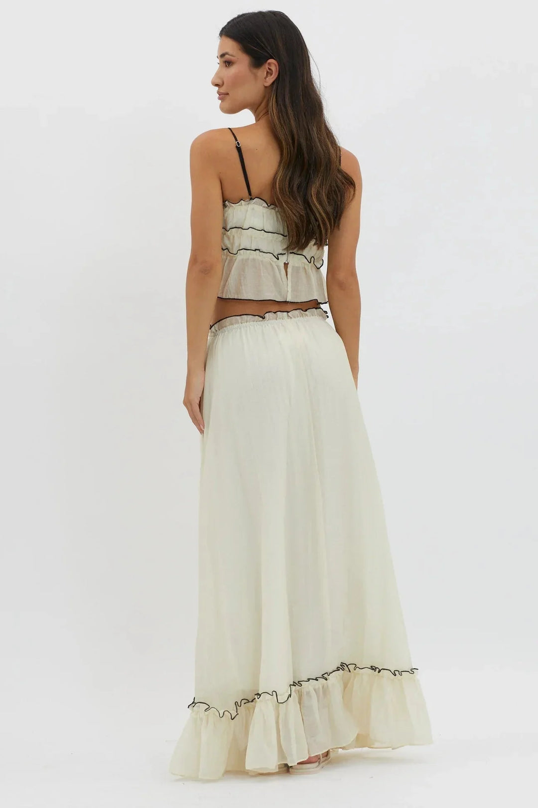 Levoire | Ensemble Top Maxi Manches Nouvelles Vêtements D'Été Ensemble Deux Pièces