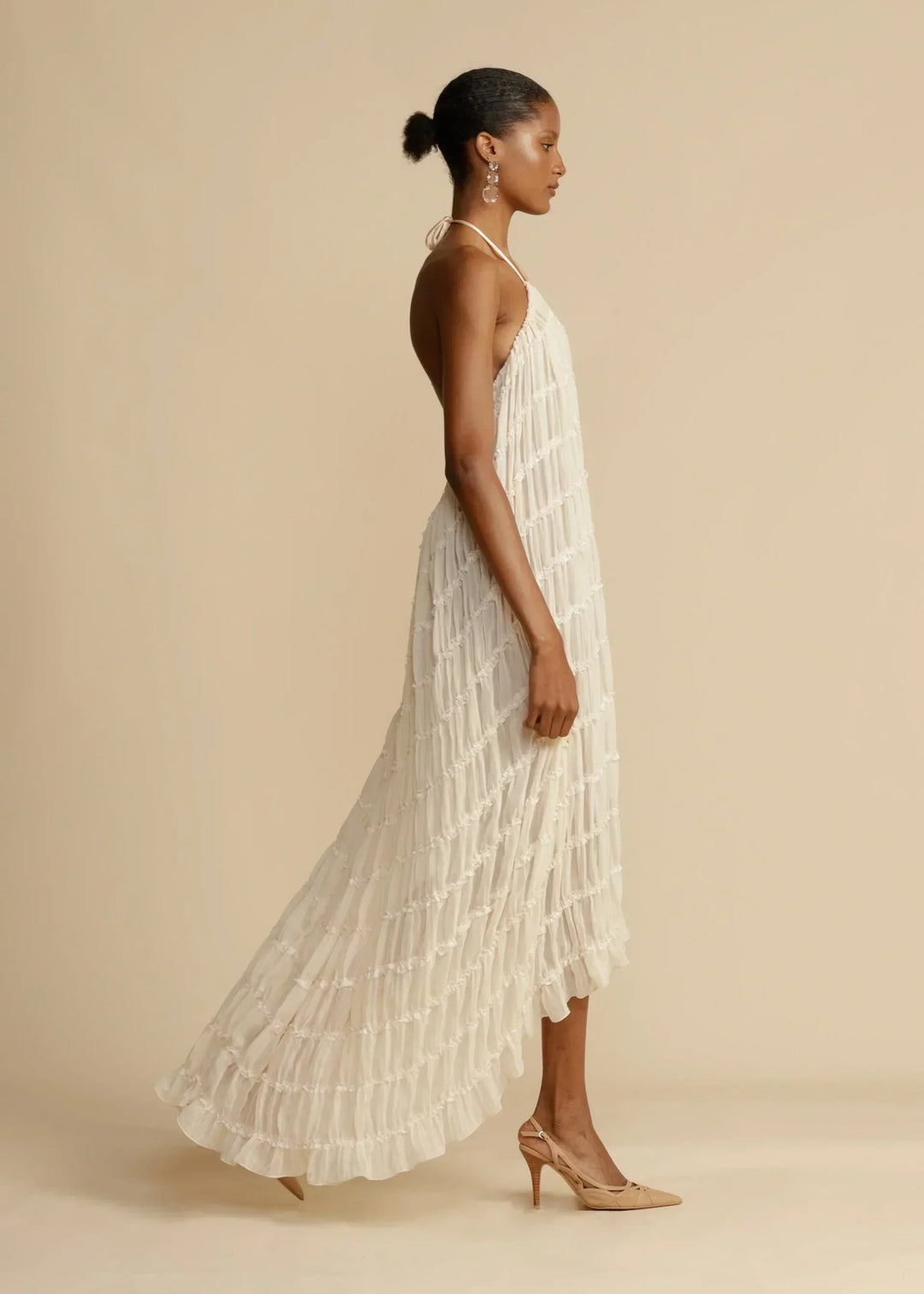 Levoire | Top Chiffon Dos Ouvert Ensemble Combiné Vêtements D'Été Pour Femmes