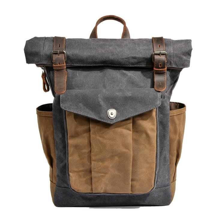 Levoire | Rolltop Toile imperméable Marsella Gris foncé