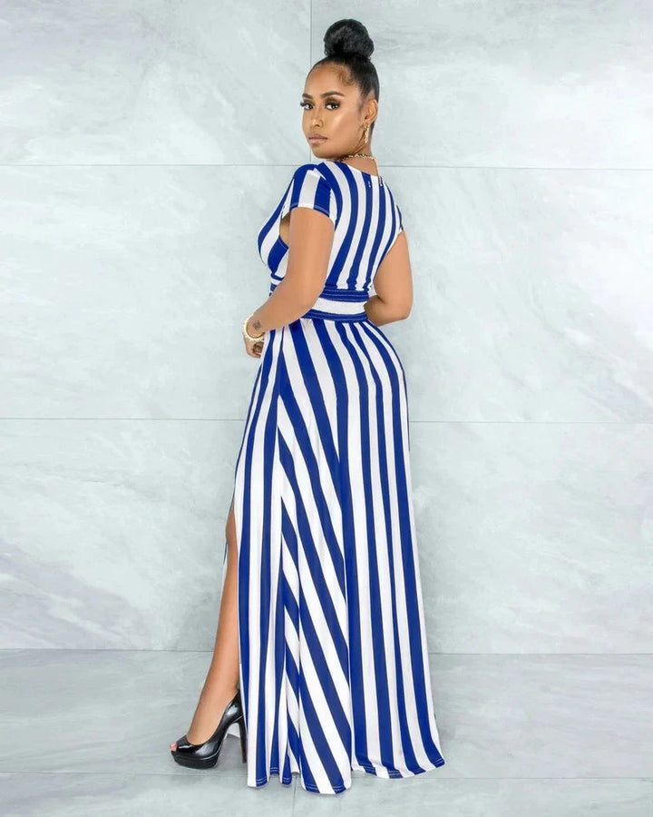 Levoire | Robes Rayées Taille Haute