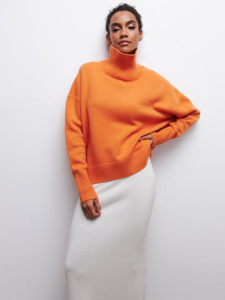 Levoire | Turtleneck Élégant Pour Toutes Les Occasions Orange