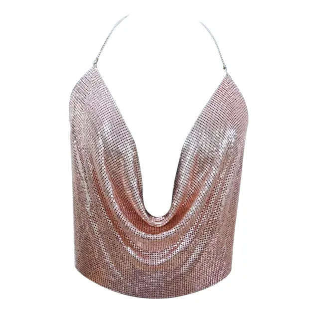 Levoire | Top En Sequins Le Top De Danse Parfait Rose Or