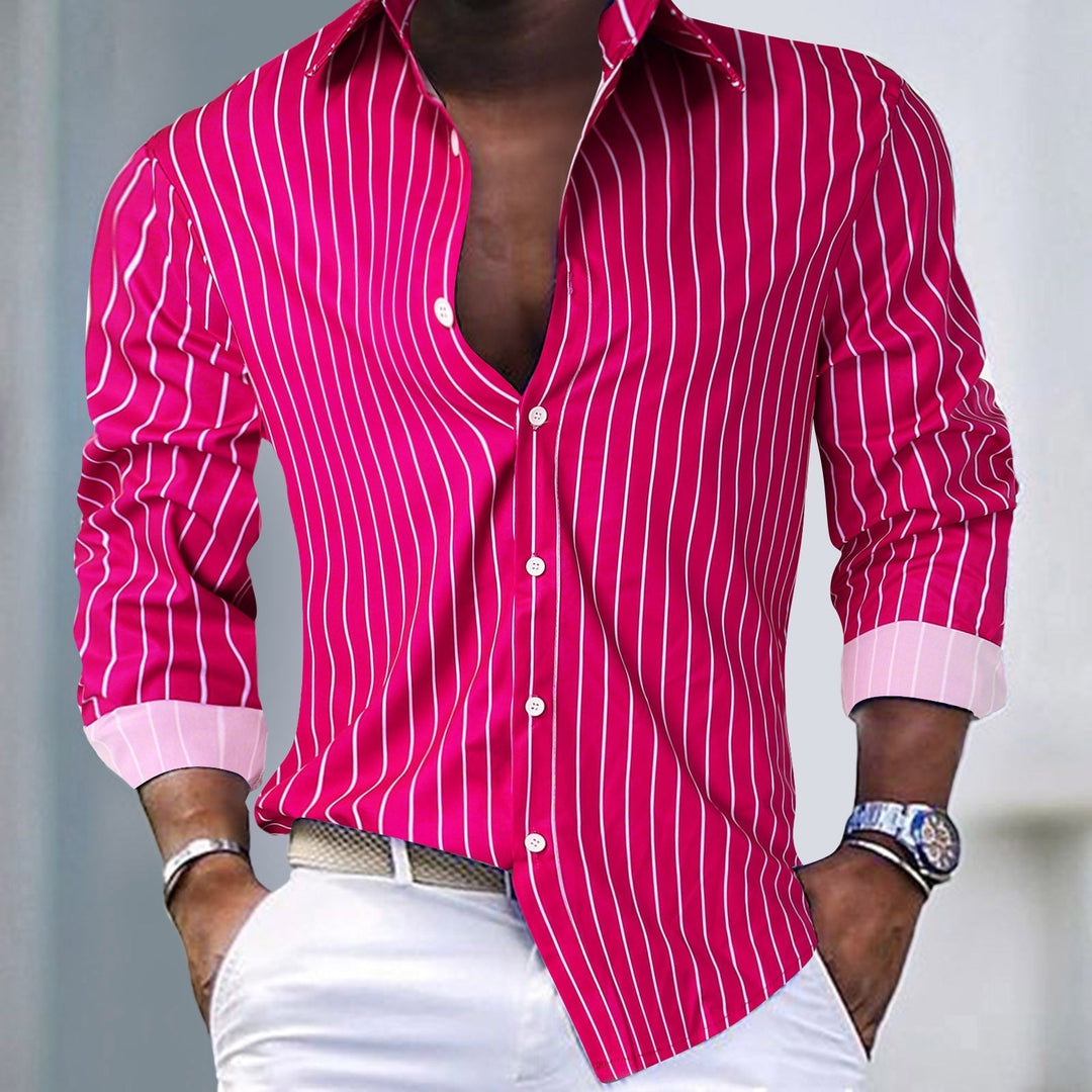 Levoire | Chemise Rayée Classique Rot