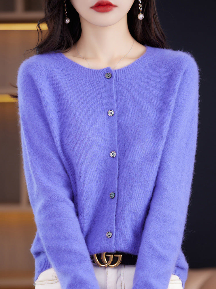 Levoire | Manteau ample à col rond Bleu pervenche