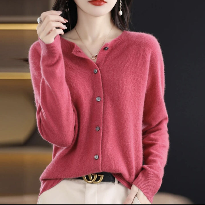 Levoire | Manteau Ample Rond Framboise