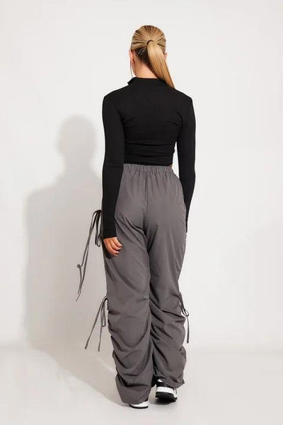 Levoire | Pantalons Cargo À Taille Cintrée Avec Plusieurs Poches Et Cordon À La Taille