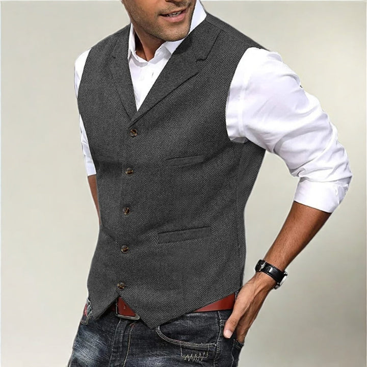 Levoire | Gilet Classique Pour Homme Gris