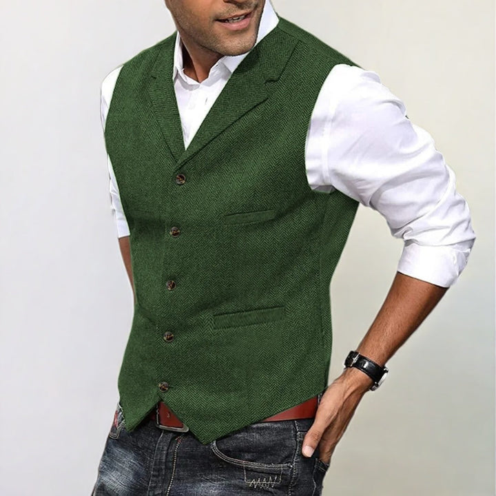 Levoire | Gilet Classique Pour Homme Vert