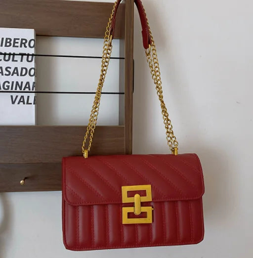 Levoire | Sac À Bandoulière Pour Femmes En Forme De Losange Rot 30*15*23CM