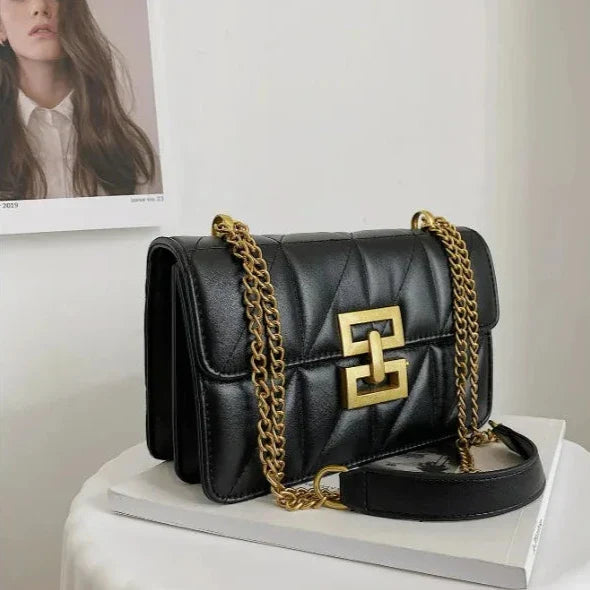 Levoire | Sac À Bandoulière Pour Femmes En Forme De Losange Noir 30*15*23CM