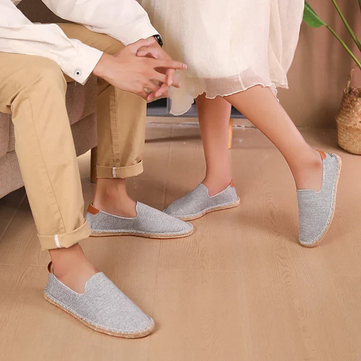 Levoire | Mocassins En Toile Légers Unisexes Gris