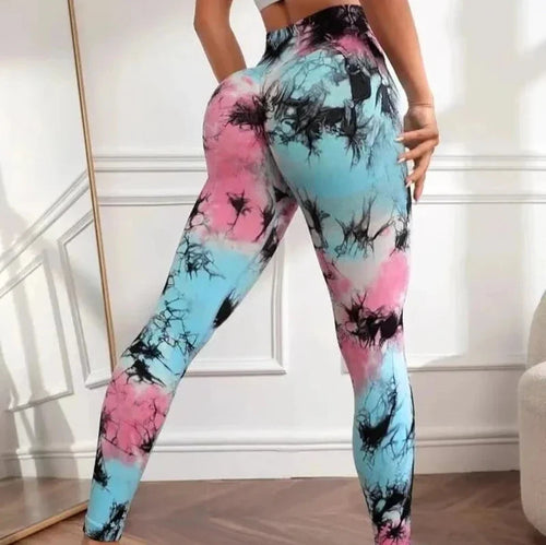 Levoire | Leggings Avec Impression Tie-Dye Et Coupe Push-Up