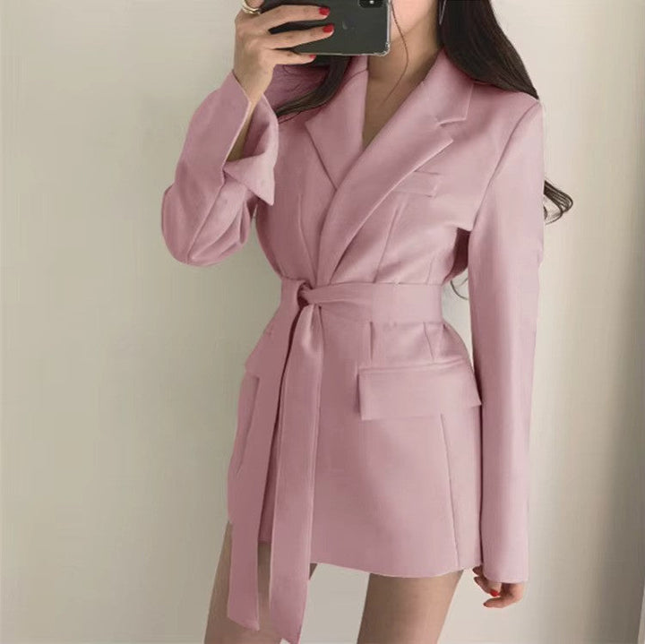 Levoire | Blazer Avec Ceinture Rosa