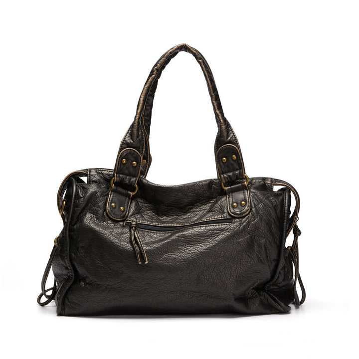 Levoire | Sac À Bandoulière Rétro Noir En Cuir