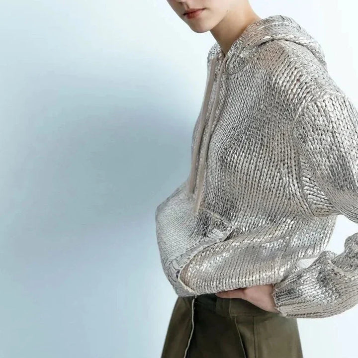 Levoire | Sweatshirt En Métal Argenté