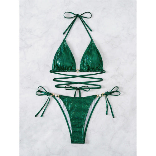 Levoire | Glitter Vert - Avec Des Bretelles Sexy