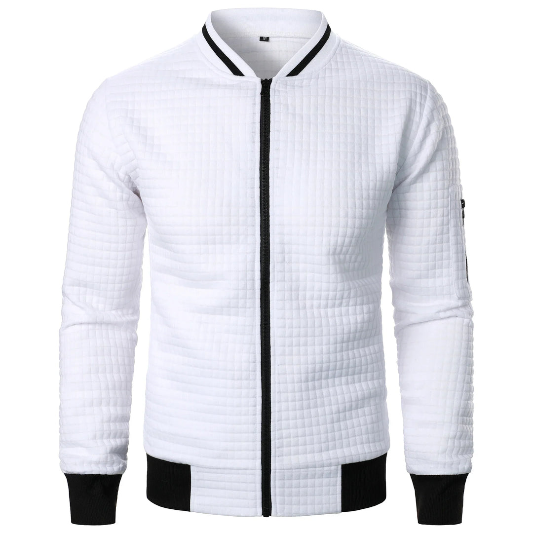 Levoire | Pull Luxe Polaire Homme Col Montant Élégant Blanc