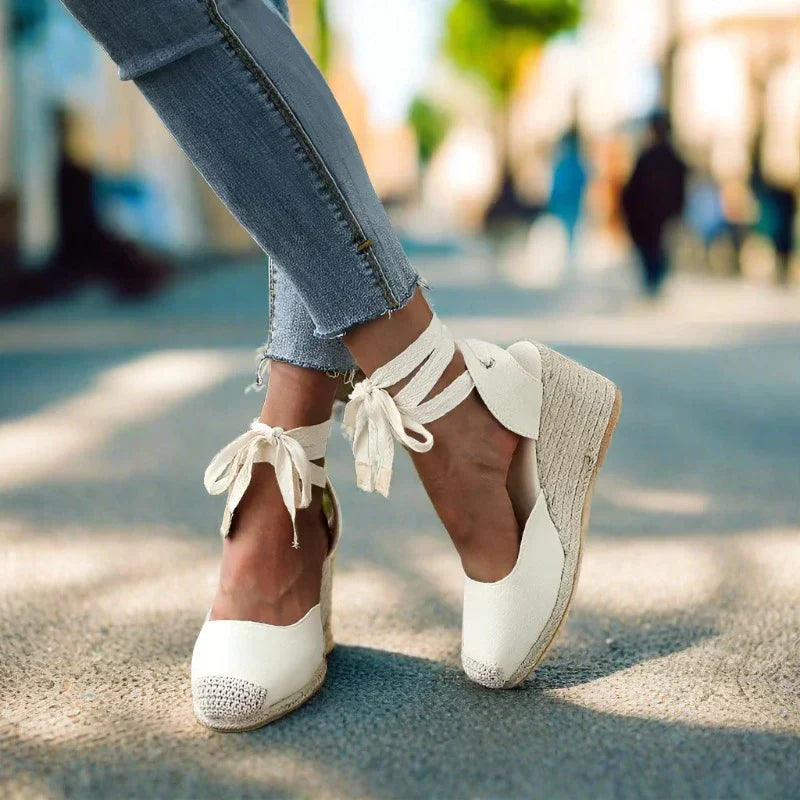Levoire | Tendances, Confortables Sandales À Talons Compensés Boho Pour Femmes Avec Lanières