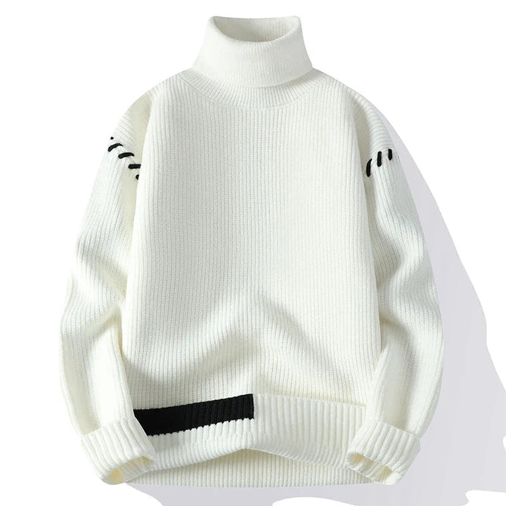 Levoire | Modèle en blouse à col rond à manches longues Blanc