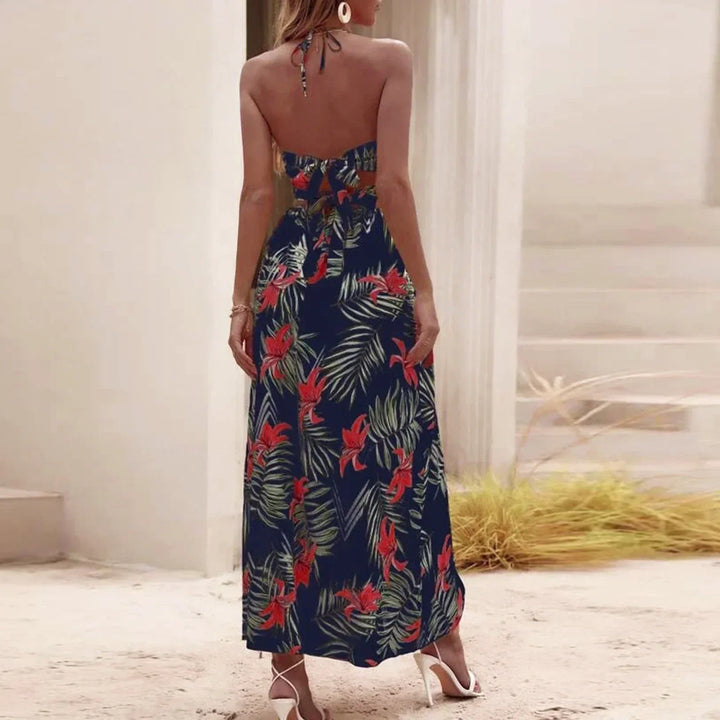 Levoire | Robe À Motif Floral Maxi Longueur