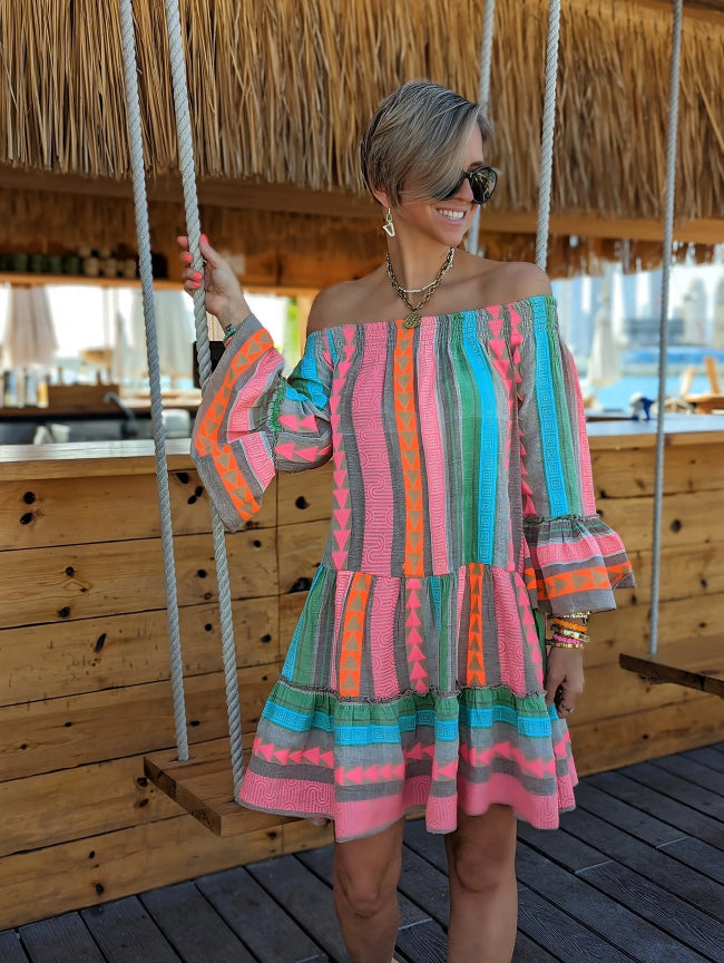 Levoire | Robe mini avec imprimé ethnique